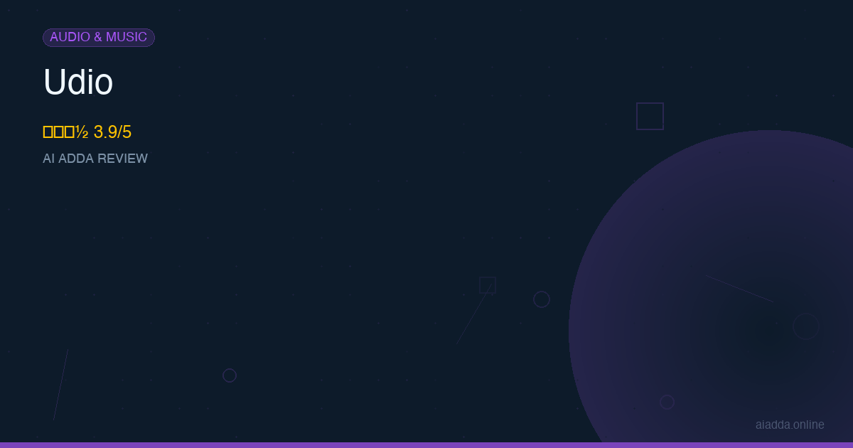 Udio Review