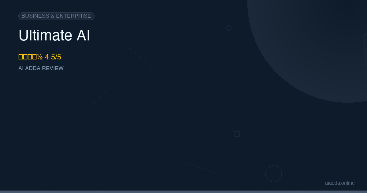 Ultimate AI Review