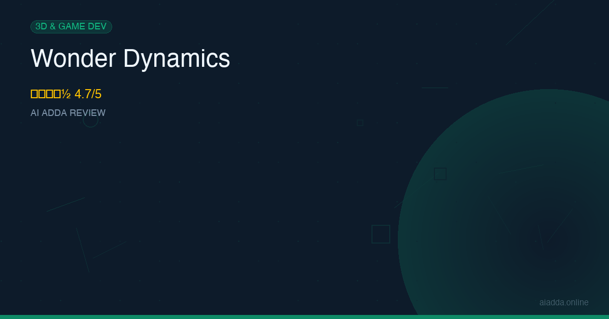 Wonder Dynamics Review